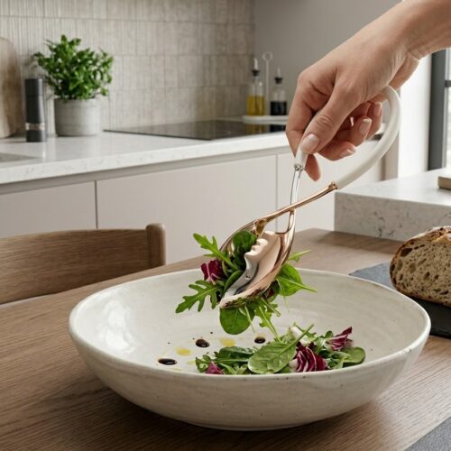 Bugatti pinza molla insalata di design utilizzata per servire a tavola