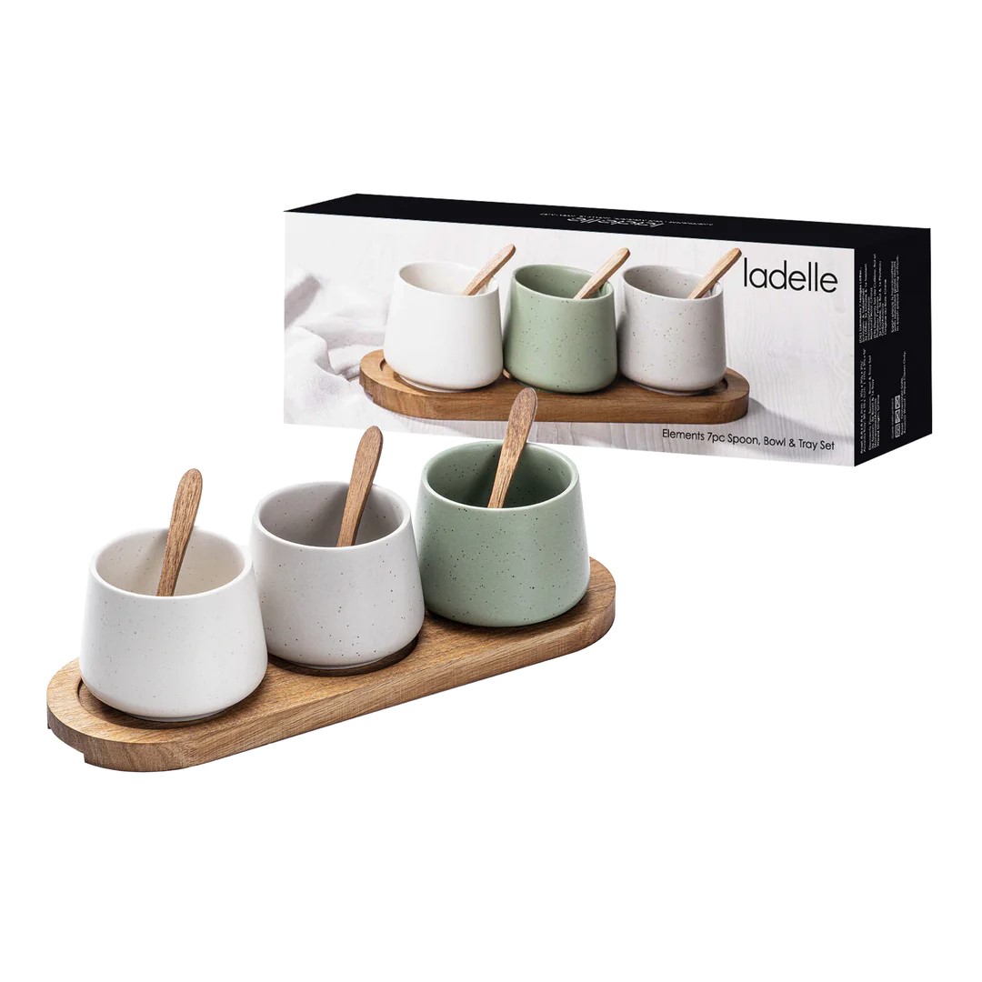 Set assortito di cucchiai, ciotola e vassoio Elements - Ladelle - immagine 2