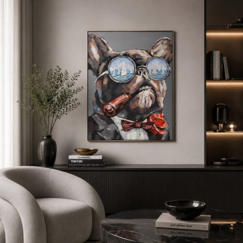 Quadro bulldog francese design Drimmer