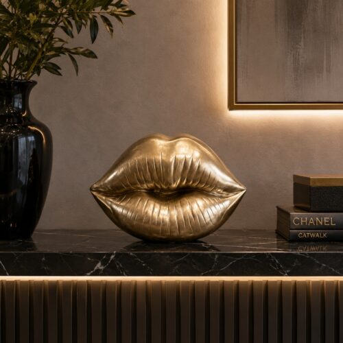 Ambienti Glamour – Scultura Golden Kiss