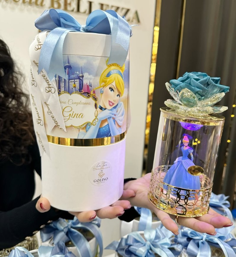 Grace Design - Lampada Cilindro in Vetro con Cenerentola - immagine 2