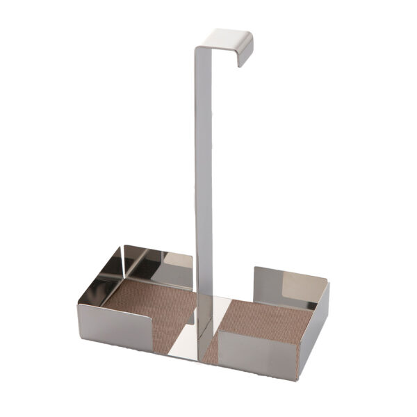 Elleffe Design - Porta bicchieri in acciaio inox con tessuto