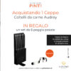Pintinox - Ceppo Coltelli bistecca 6 pz. - lama liscia + OMAGGIO poggia posate - immagine 2