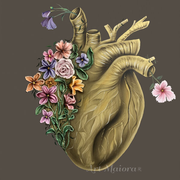 Art Maiora - Quadro Flowery Heart