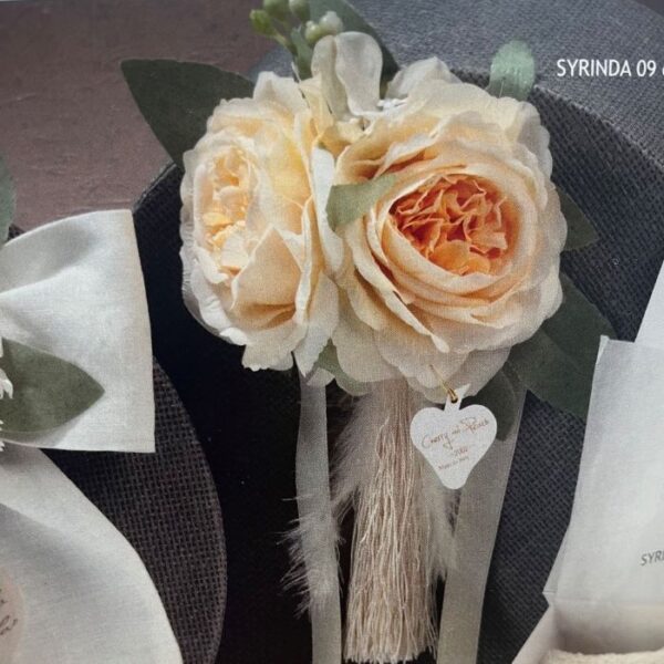 Cherry and Peach - Nappa con due Rose