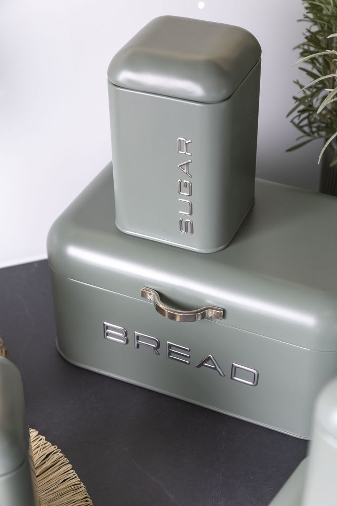 Evviva - Vintage Biscottiera con manico metallo Verde - immagine 3