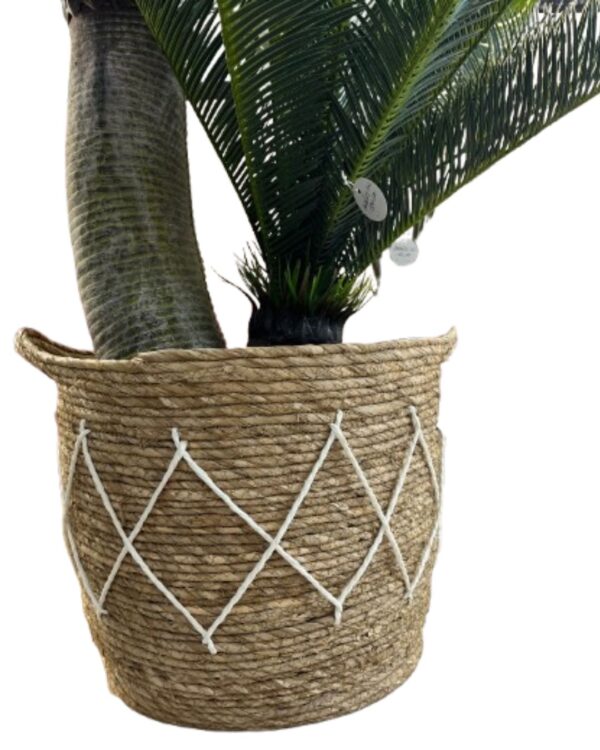 Decoris - Porta Vaso Cesto con Strisce H.33 cm