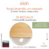 Pintinox - Vassoio con Tagliere OMAGGIO - 36 cm - immagine 2