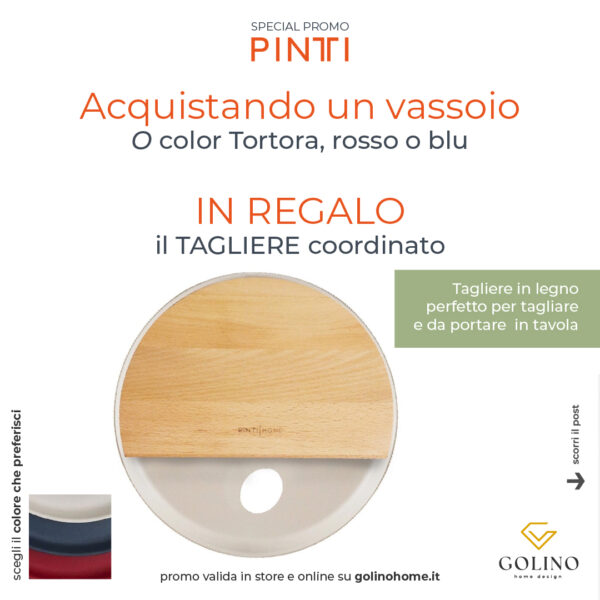 Pintinox - Vassoio con Tagliere OMAGGIO - 36 cm - immagine 2