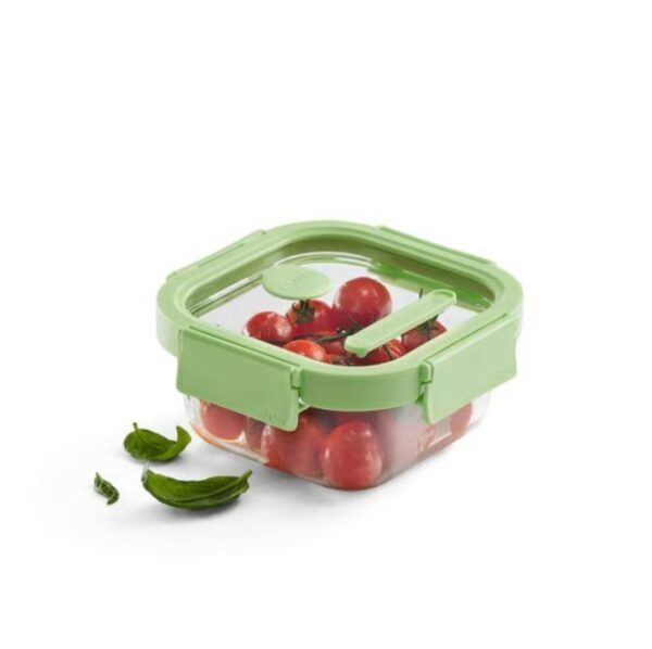 Lekue - Contenitore in vetro a tenuta stagna quadrato 520 ml