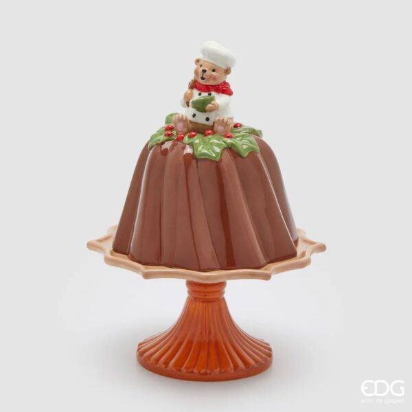 EDG - Alzata Natalizia in ceramica con cupola Budino