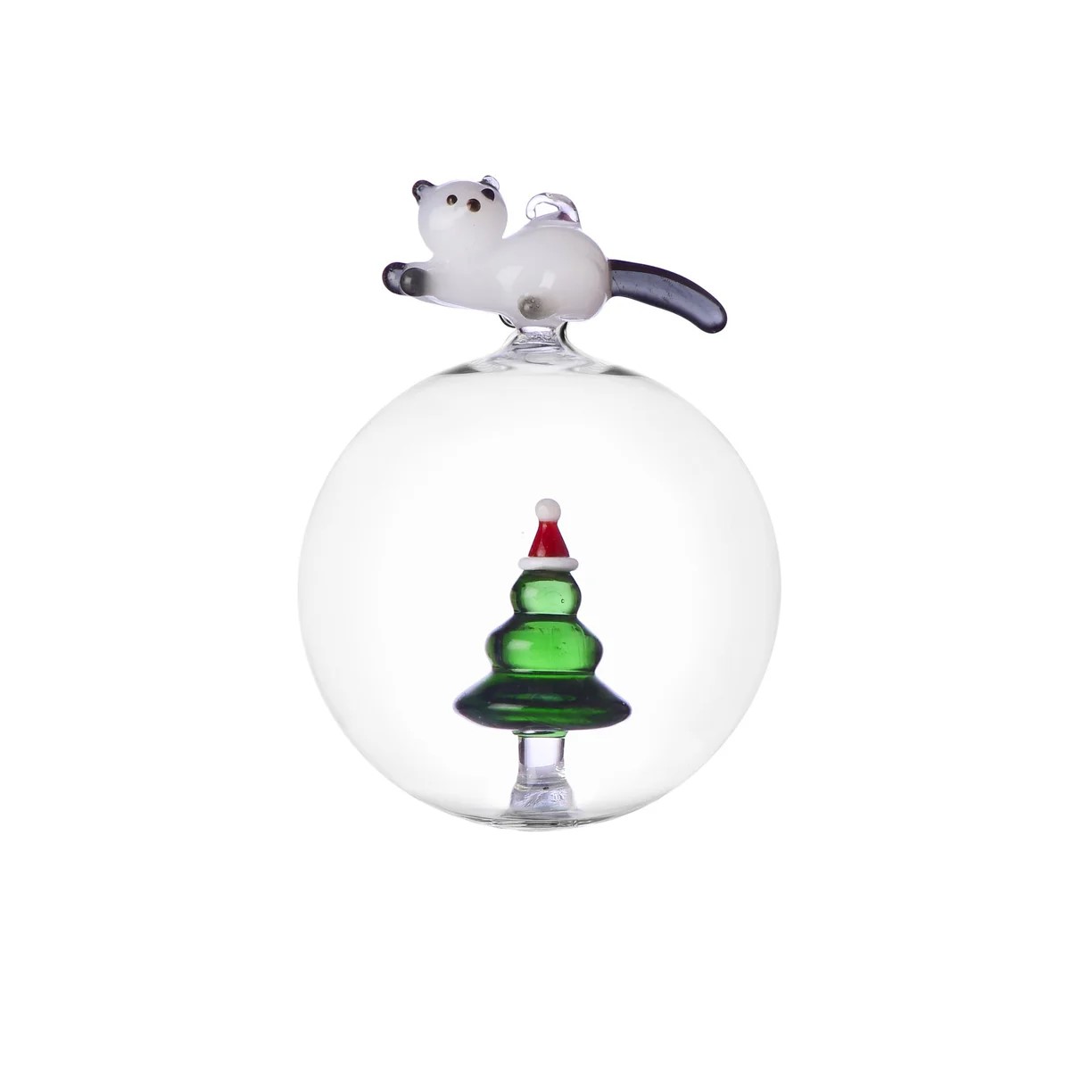 Ichendorf - Tabby Cat Christmas Edition Pallina di Natale Gatto e Albero di Natale