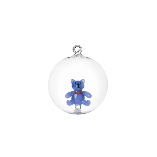 Ichendorf - Schiaccianoci Pallina di Natale Orsacchiotto Azzurro