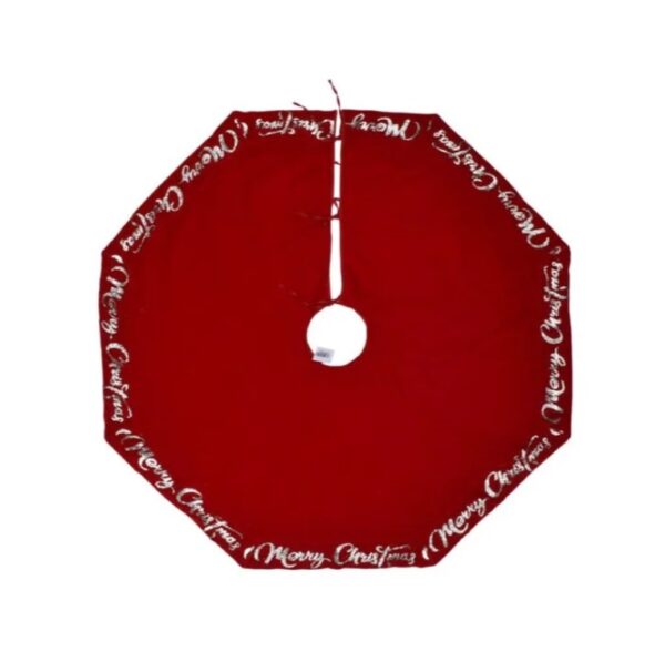 Vetur VB - Gonna per Albero di Natale in Velluto Rosso
