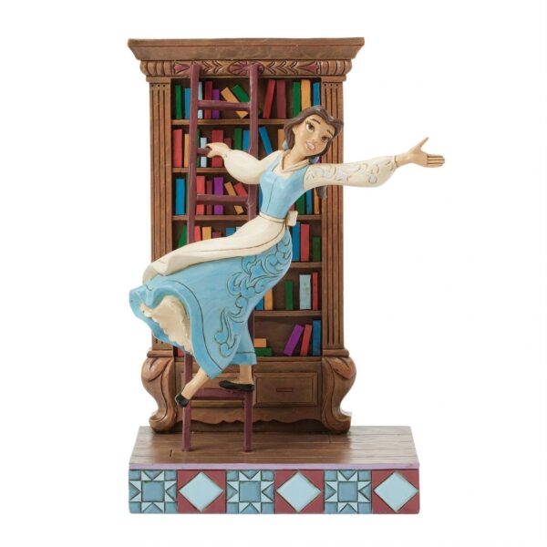 Jim Shore - Statuetta Bella con libreria