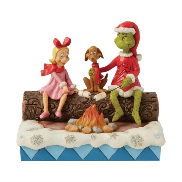 Jim Shore - Grinch attorno al fuoco