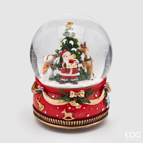 EDG - Carillon Sfera Acqua con Babbo Natale