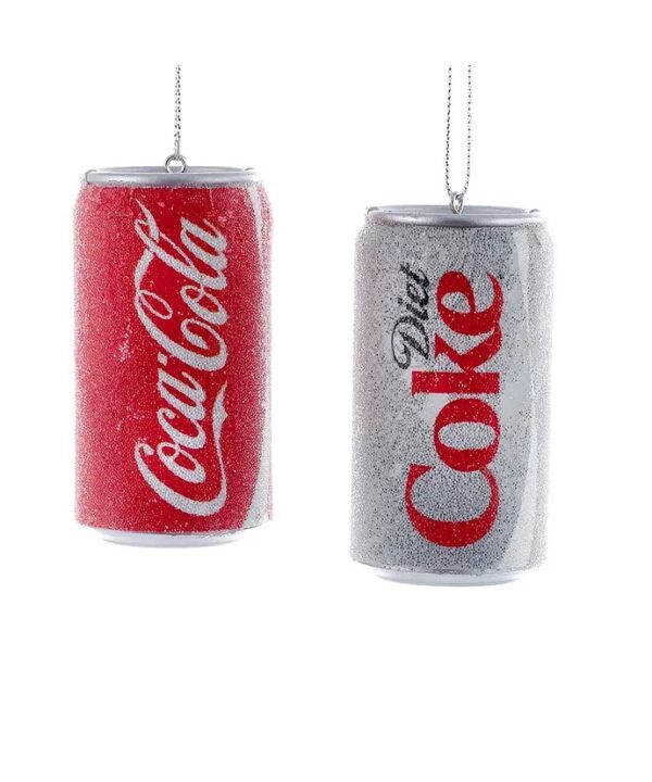 Kurt Adler - Decorazioni in lattina Coca-Cola 2Ass.