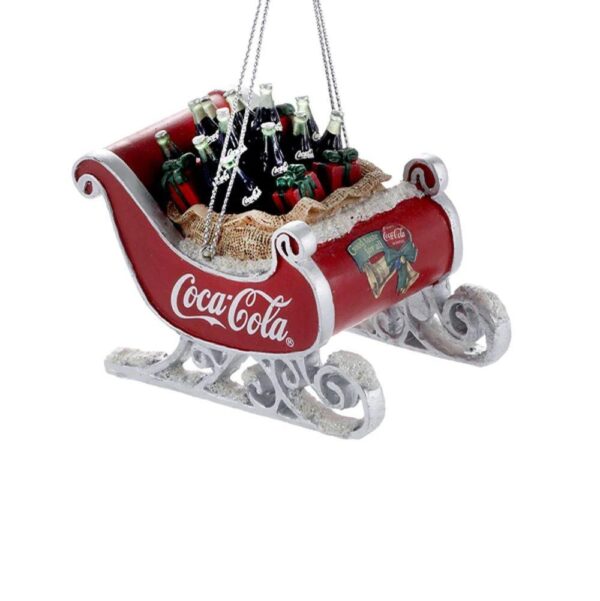 Kurt Adler - Decorazione slitta Coca-Cola
