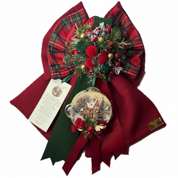 Madame Fioccò - Fiocco Natalizio Artigianale Eleganza Scozzese