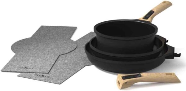 Cookut - Kit cucina con manico amovibile Grafite