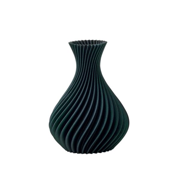 Melaverde - Vaso Spirale Verde Glitter