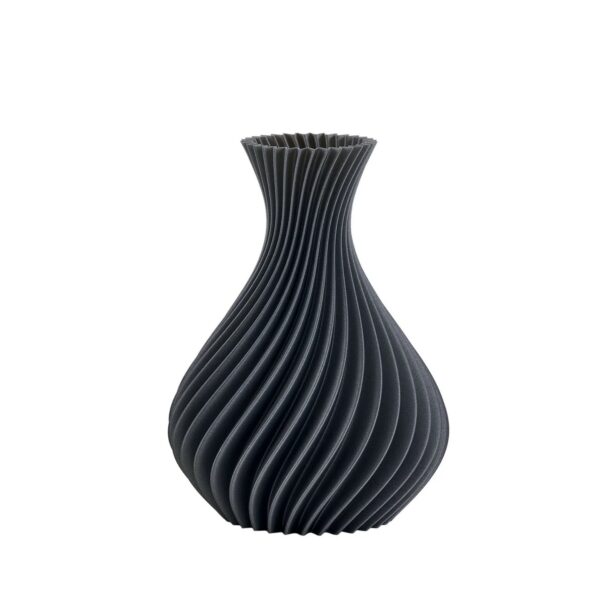 Melaverde - Vaso Spirale Grigio Glitter