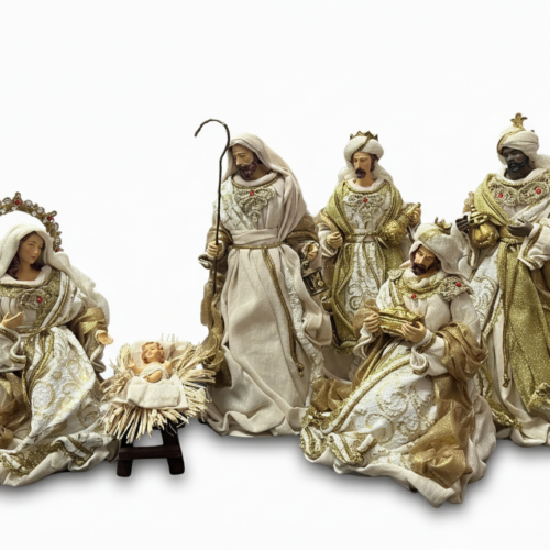 Christmas - Natività con Re magi in Tessuto