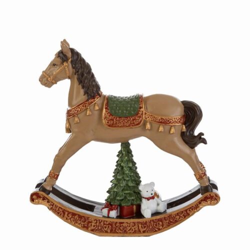 Le Stelle - Cavallo a Dondolo Natalizio Decorativo