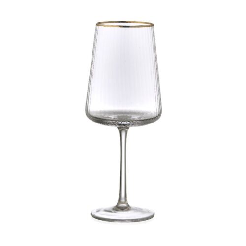 Evviva - Reale Set 6 calici in glass 500 ml filo oro