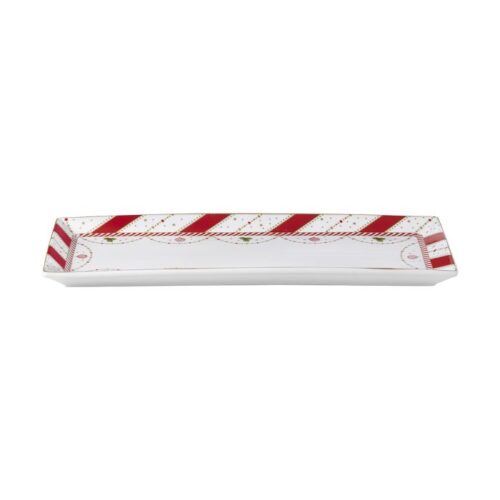 Evviva - Candy Canes Piatto torrone in new bone china