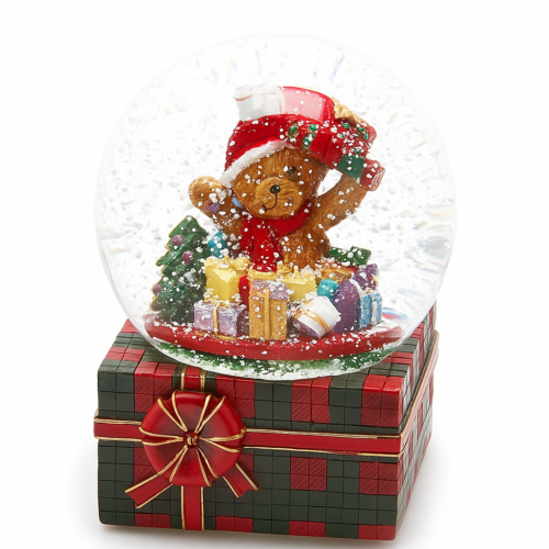 EDG - Sfera d'acqua con pacco regalo Orso