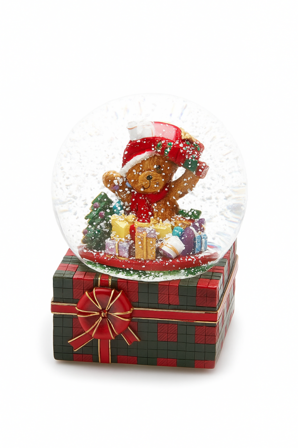 EDG - Sfera d'acqua con pacco regalo Orso