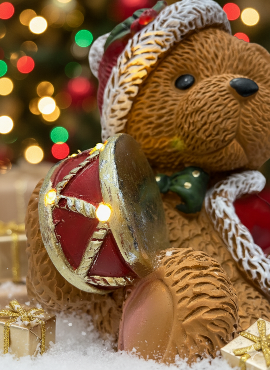 Christmas - Orsetto Tamburino LED - immagine 2