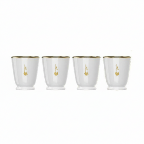 Bialetti - Set 4 Bicchierini da Caffè Pure Gold