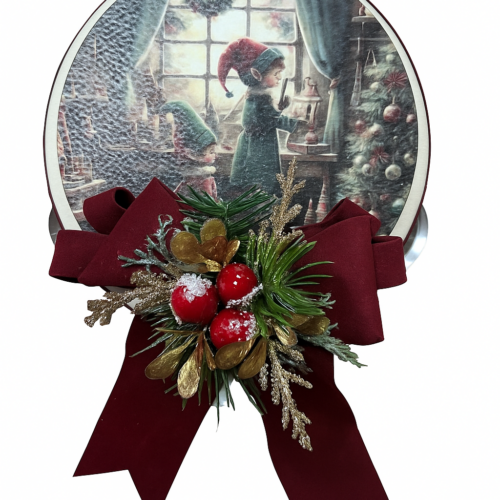 Madame Fioccò - Tamburello Decorativo Natalizio Elfi del cuore
