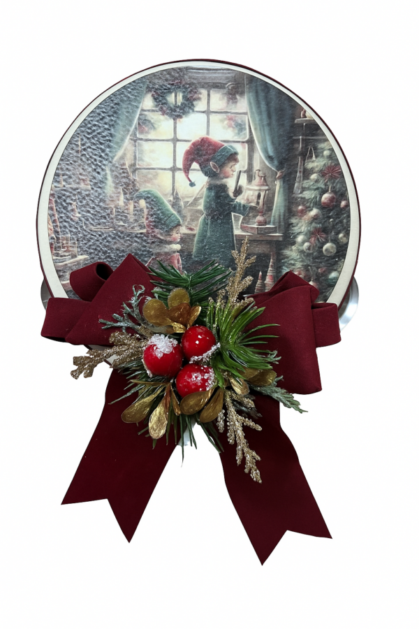 Madame Fioccò - Tamburello Decorativo Natalizio Elfi del cuore