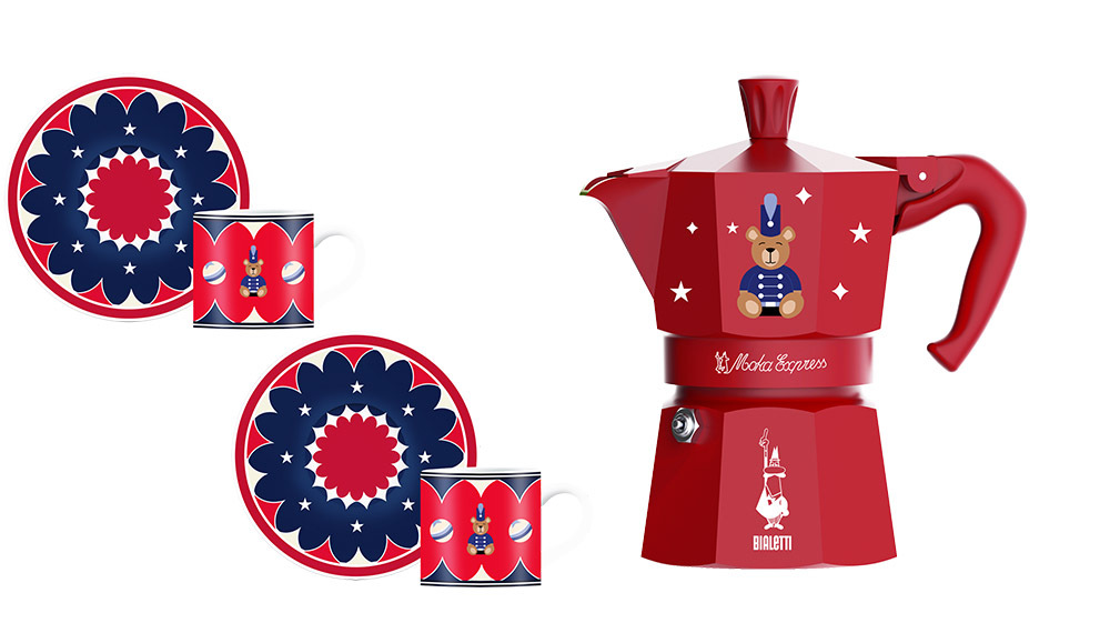 Bialetti - Set Moka con Tazzine Magico Ricordo