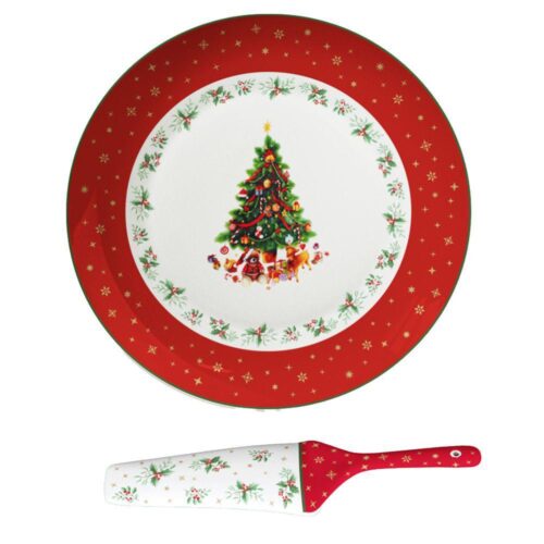 Evviva - Abete Piatto Panettone con Pala per Torta