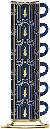 Bialetti - Set 6 Tazzine Impilabili Blu