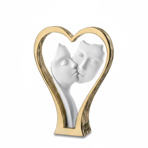 Bongelli - Scultura Coppia Cuore Visi