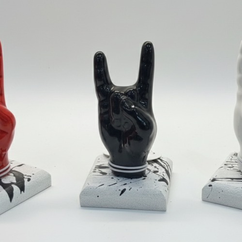 Marruzzella Ceramiche Artistiche - Mani Corna su Base