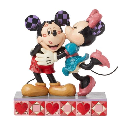 Jim Shore - Scultura dell'amore di Topolino e Minnie