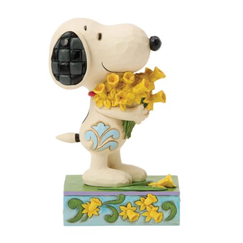 Jim Shore - Snoopy con i narcisi