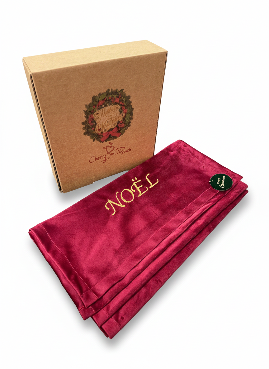 Cherry and Peach – Runner Velluto Bordeaux - immagine 2