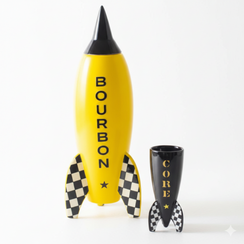 Stone - Bottiglia e 2 Bicchieri Missile