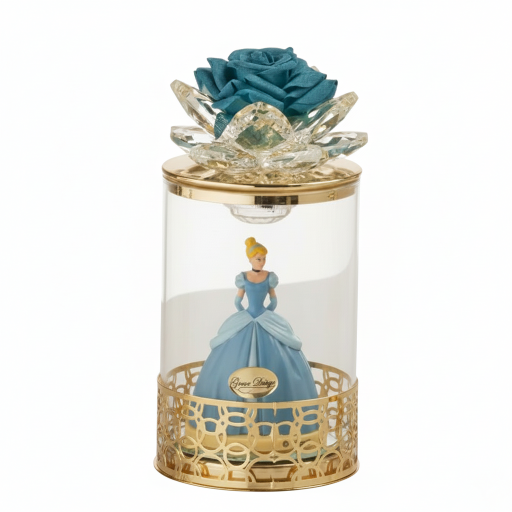 Grace Design - Lampada Cilindro in Vetro con Cenerentola