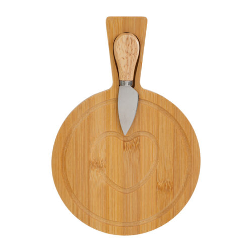 Le Stelle - Set Tagliere legno con coltello formaggio