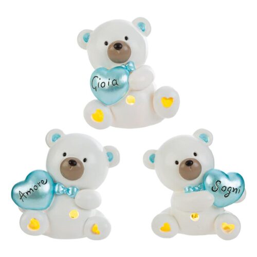 Le Stelle - Orsetto Resina Led Celeste