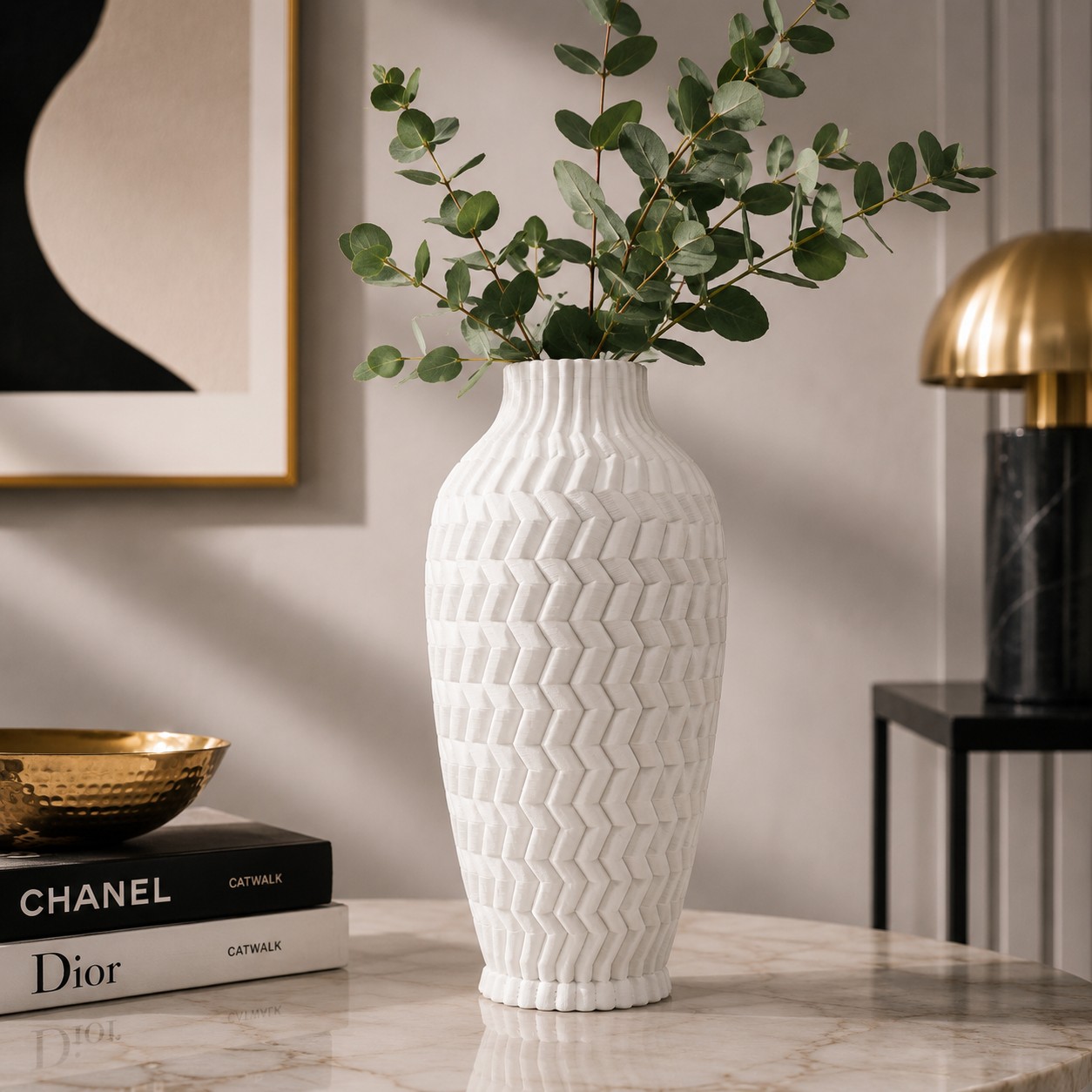 Vaso Sand Bianco Piccolo H cm Villa Altachiara